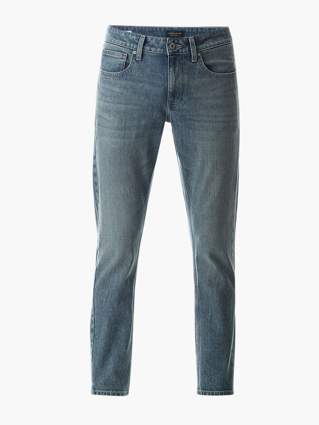 Blue Cropped Brak Slim Fit Jeans