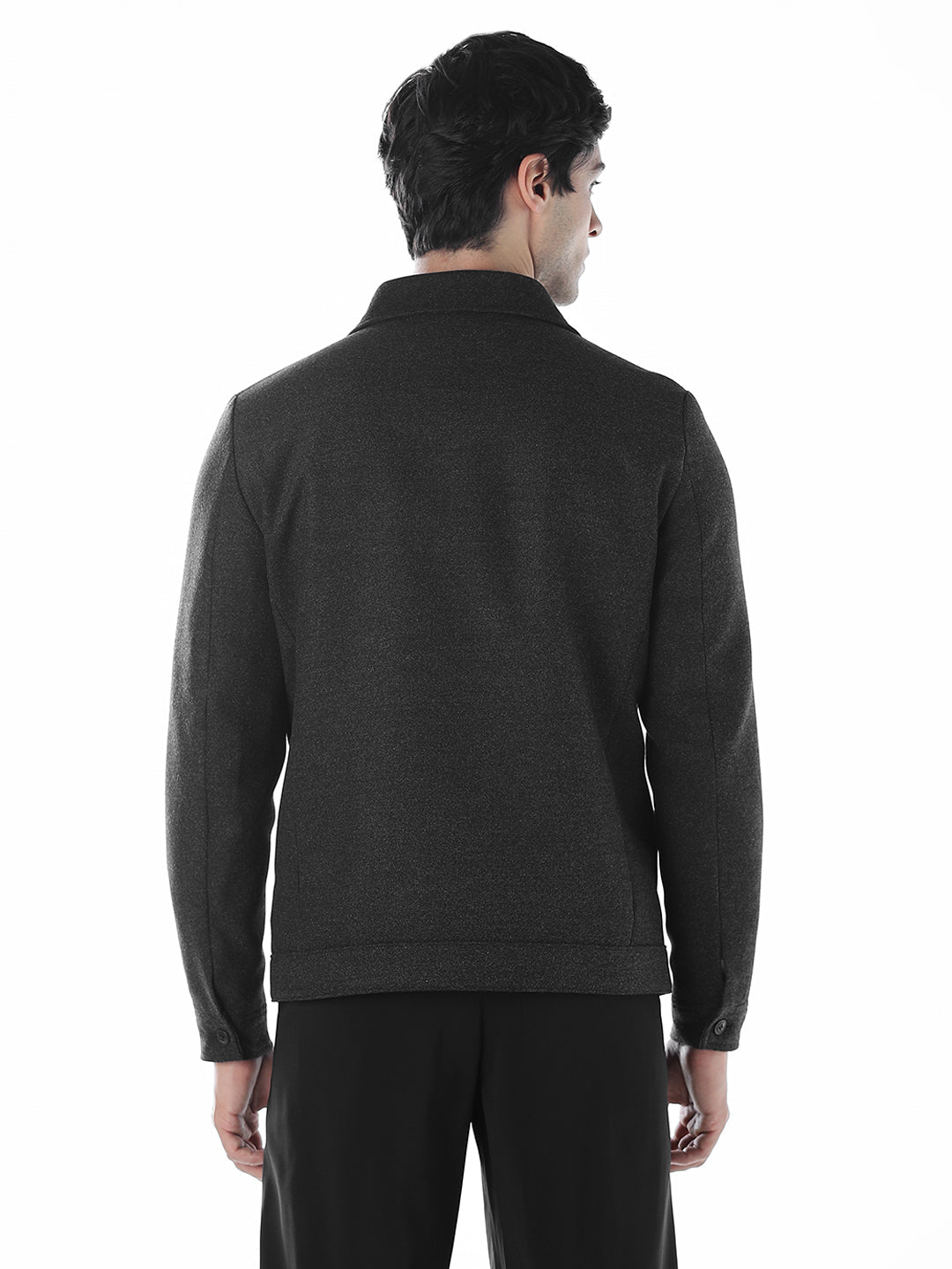 Notched Lapel Slim Fit Jacket
