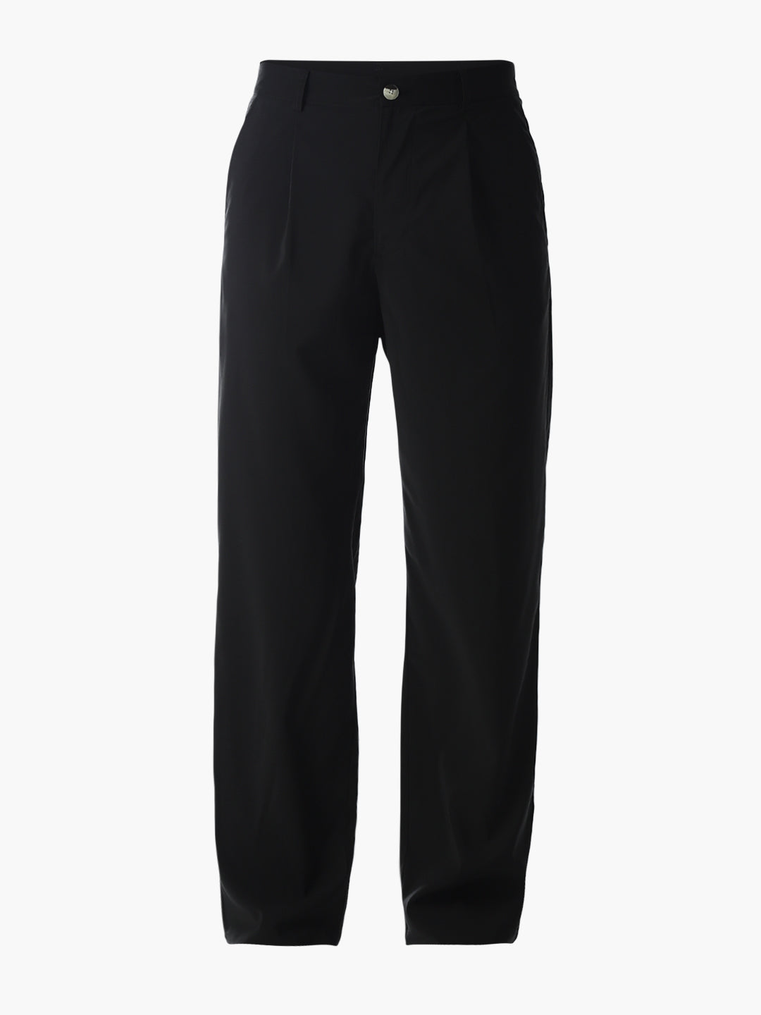 High Rise Loose Fit Pants - Black