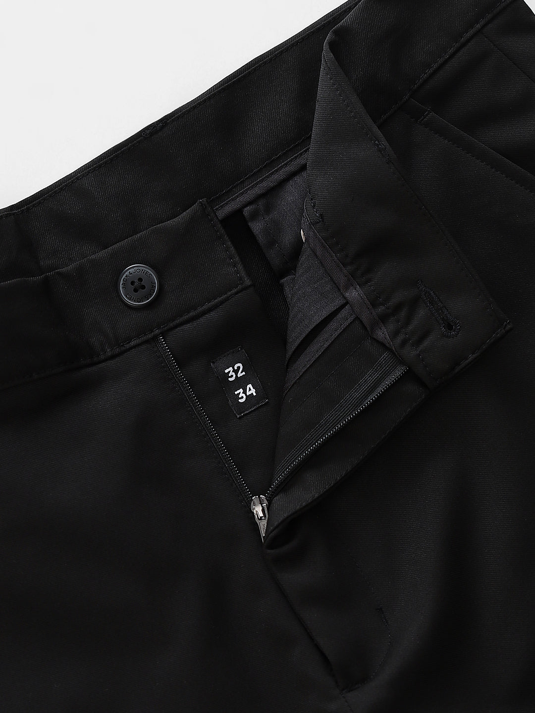 Black High Rise Regular Fit Pants