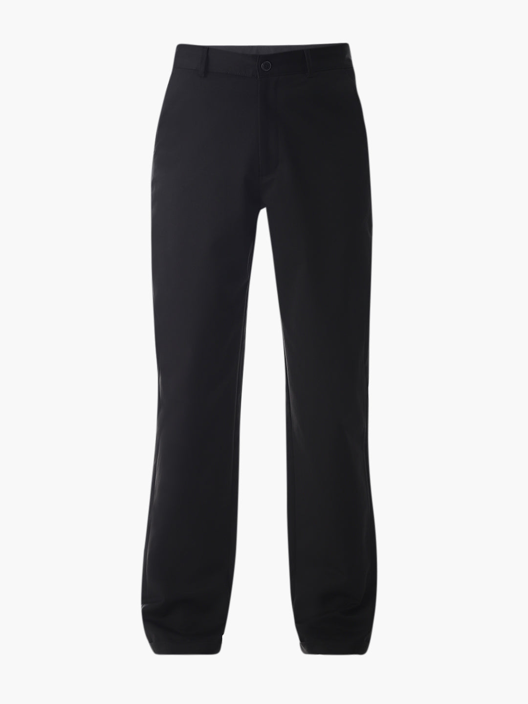 Black High Rise Regular Fit Pants