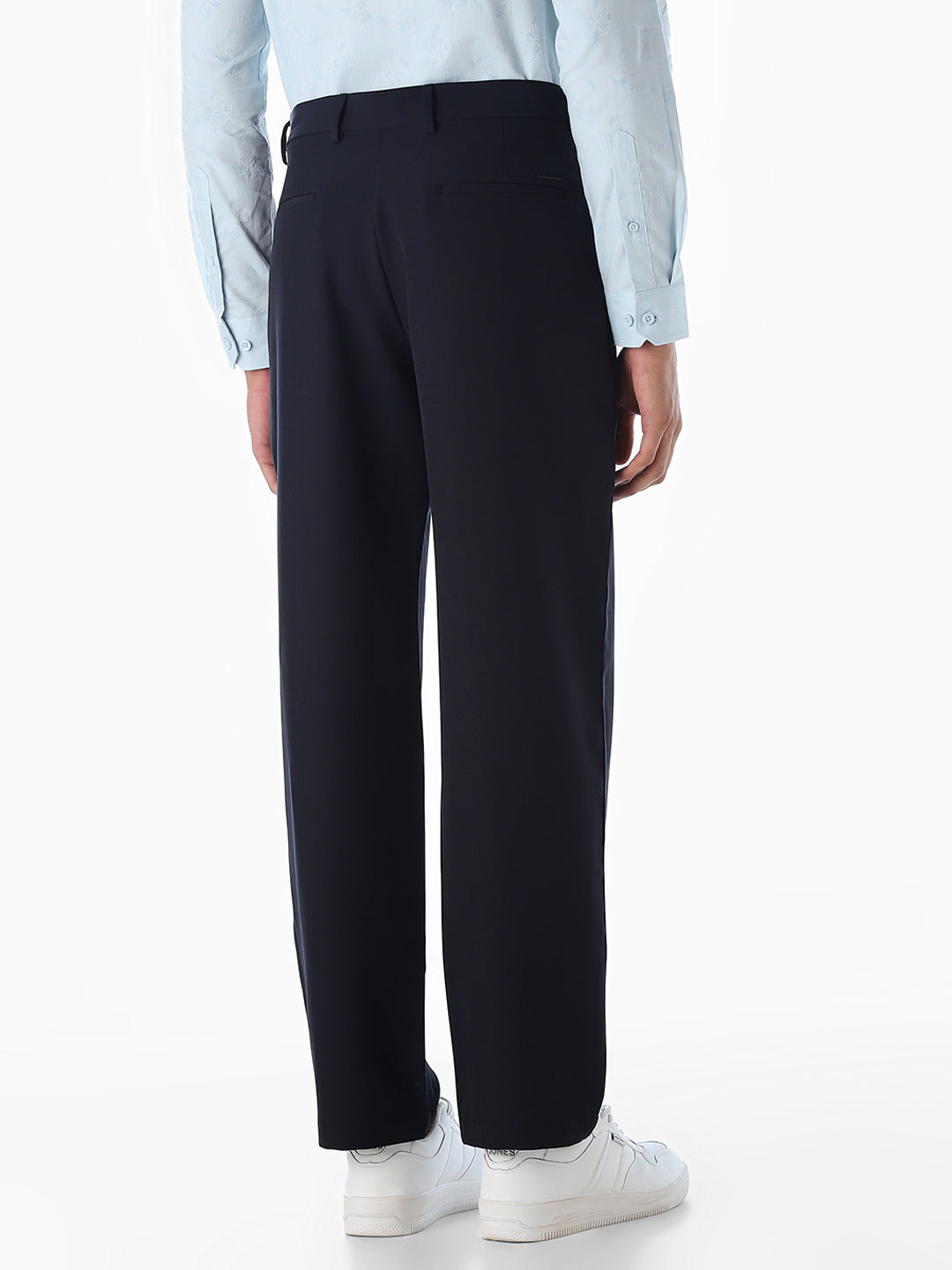 Regular Fit Seoul Pleated Pants - navy