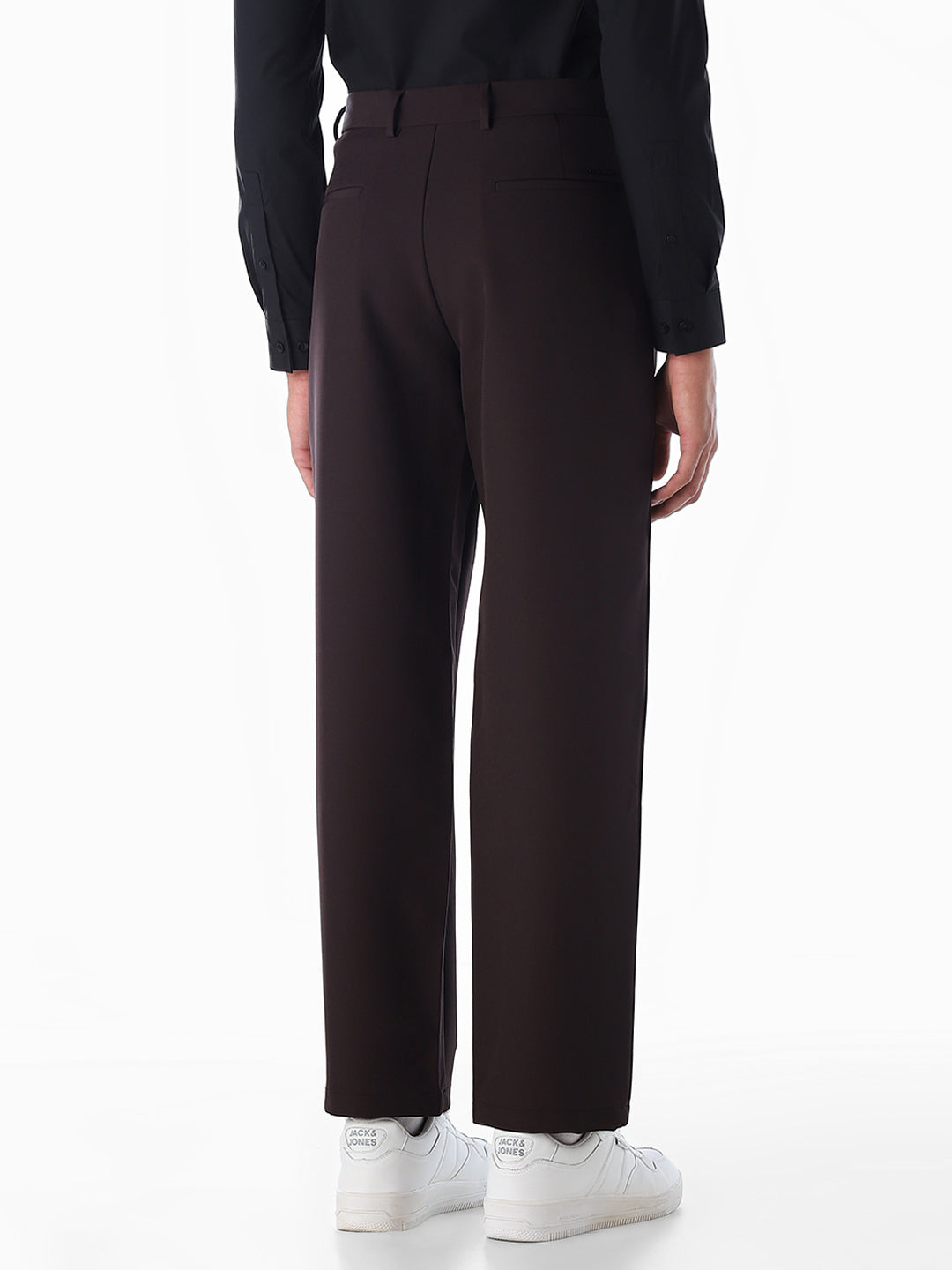 Regular Fit Seoul Pleated Pants - Burgundy