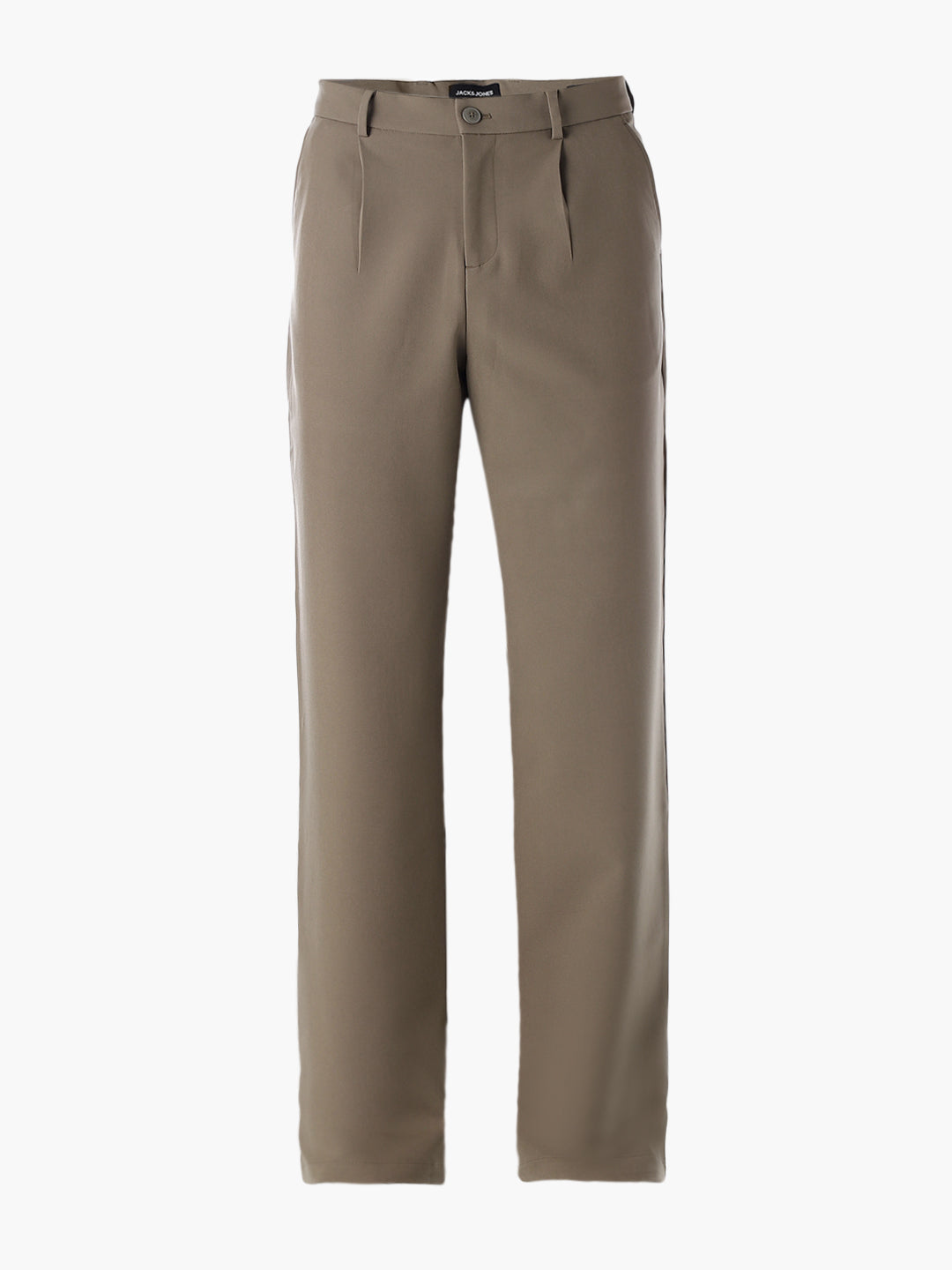 Regular Fit Seoul Pleated Pants - Dark Beige