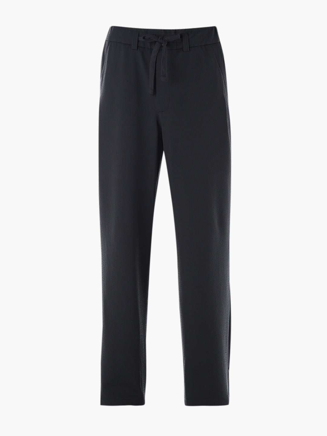 Loose Fit High Rise Pants - Black