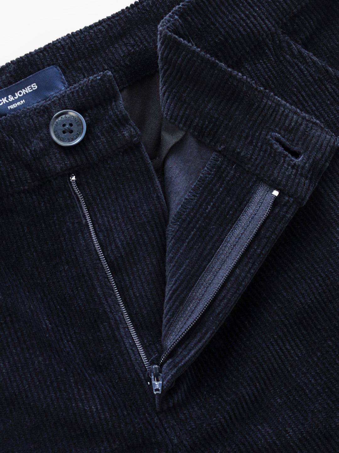 Navy Blue Corduroy Cargos