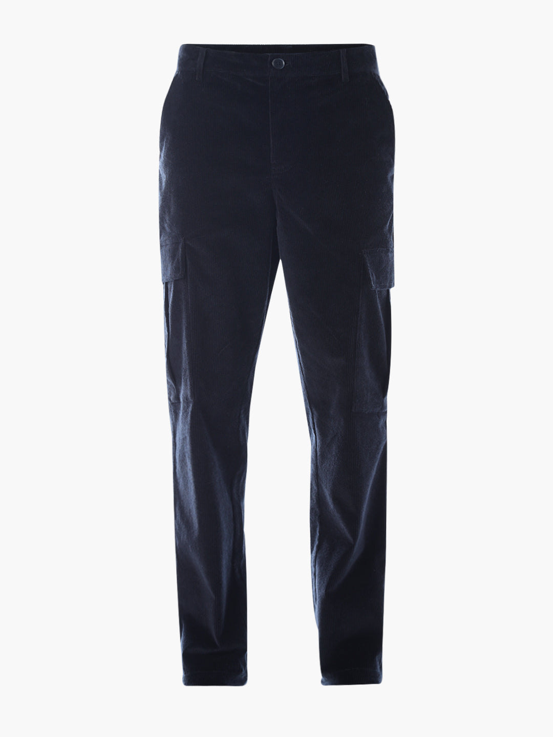 Navy Blue Corduroy Cargos