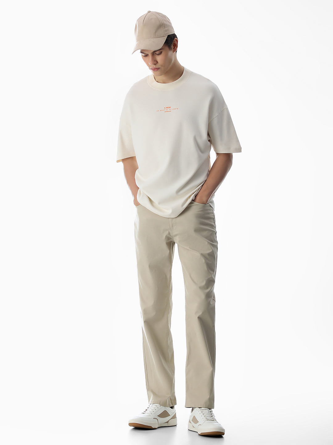 Beige 5 Pocket Chinos