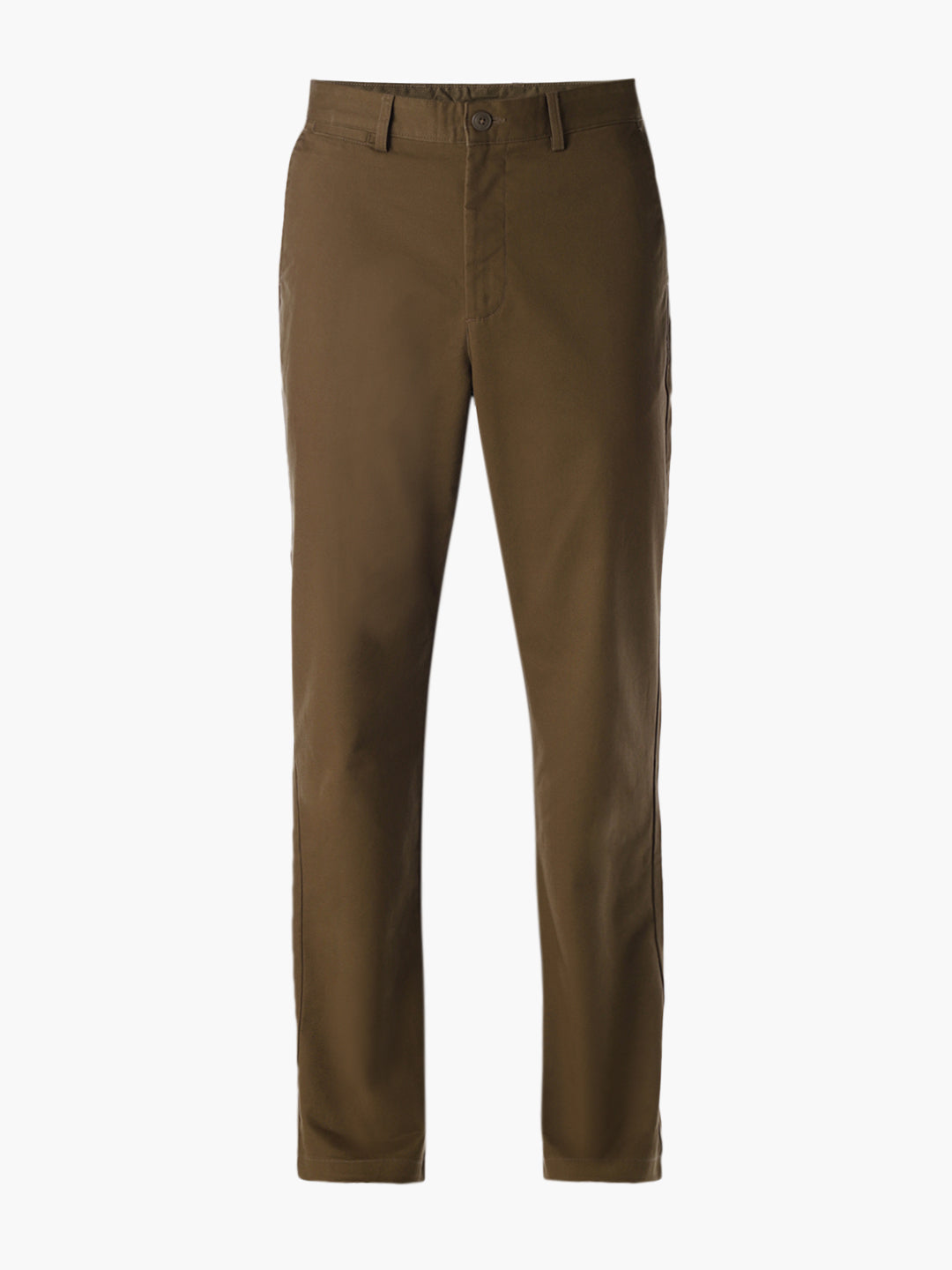 Dull Gold Mid Rise Casual Pants