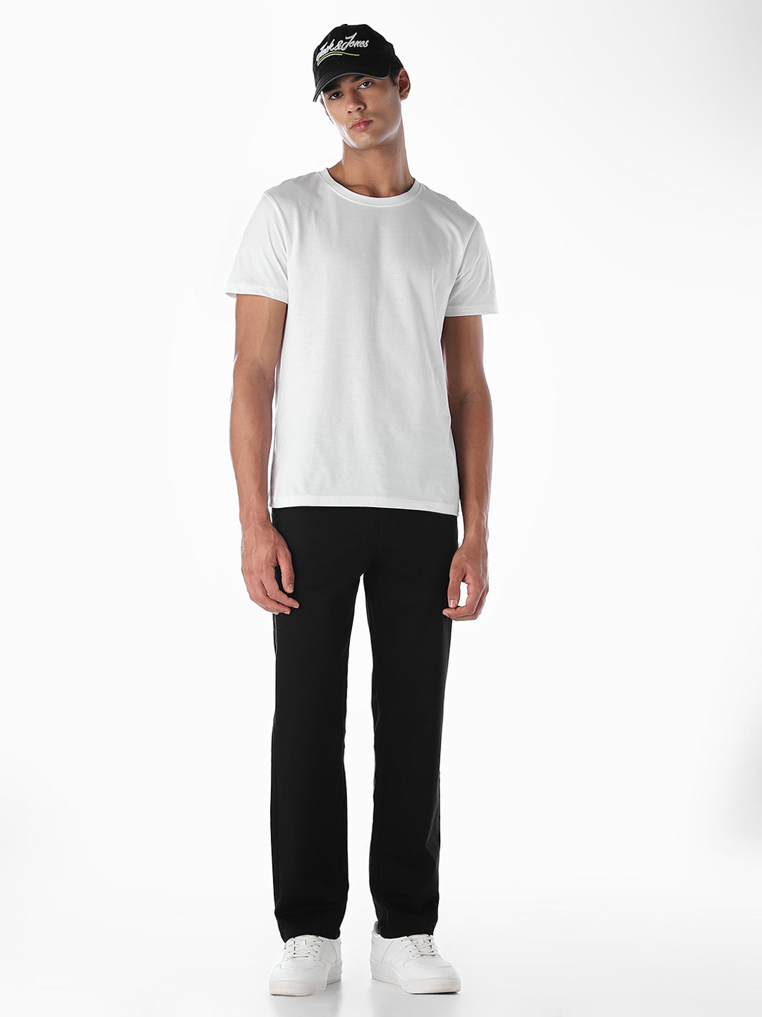 Black Mid Rise Casual Pants