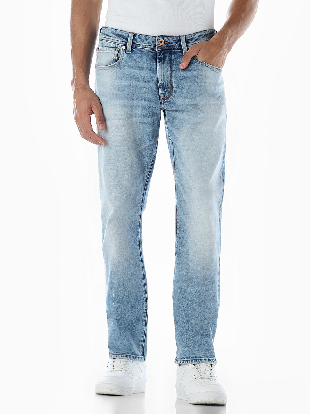 Clark Regular Fit Selvedge Jeans - Light Blue