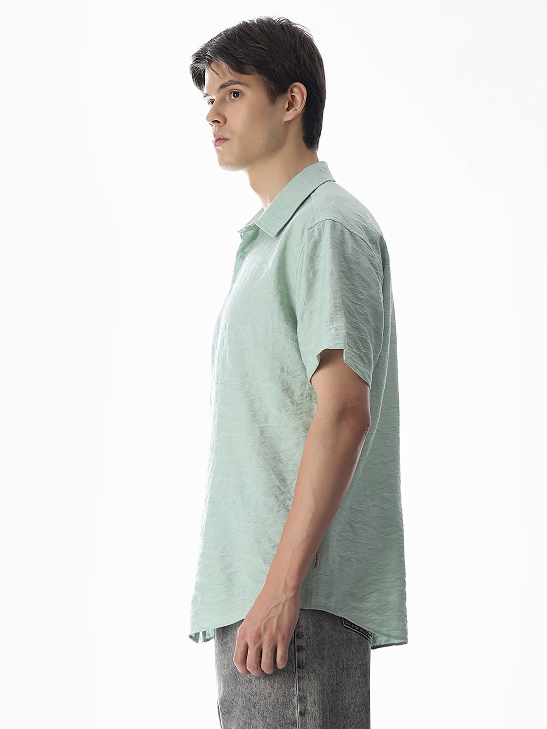 Light Green Comfort Fit Shirt