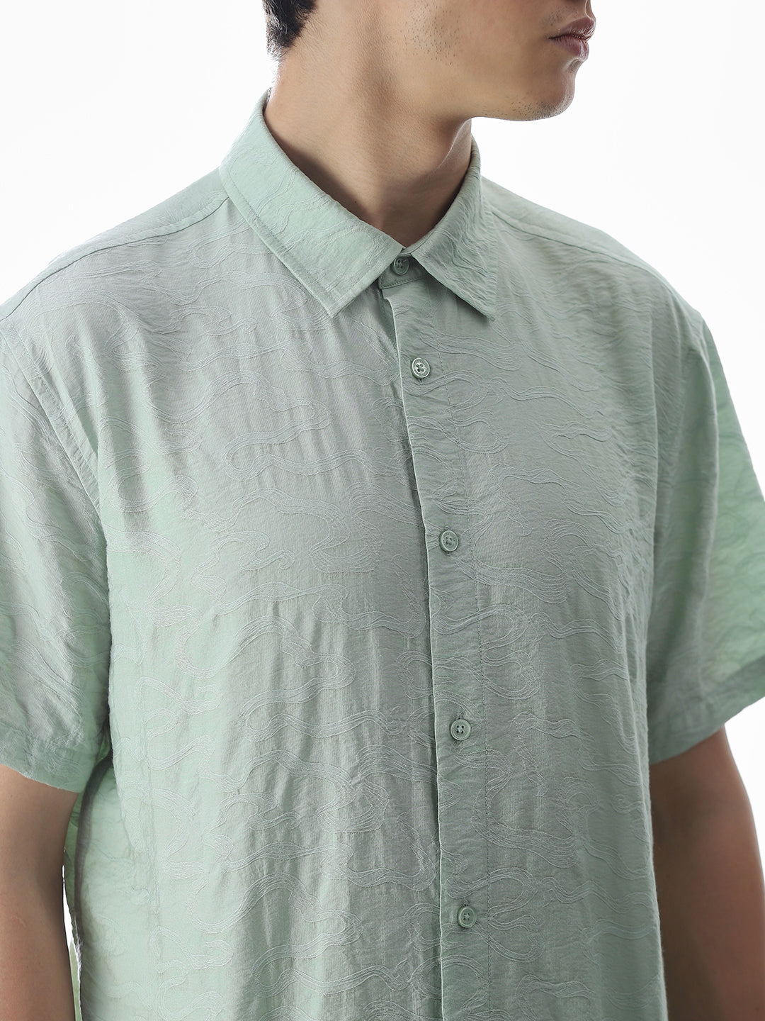 Light Green Comfort Fit Shirt