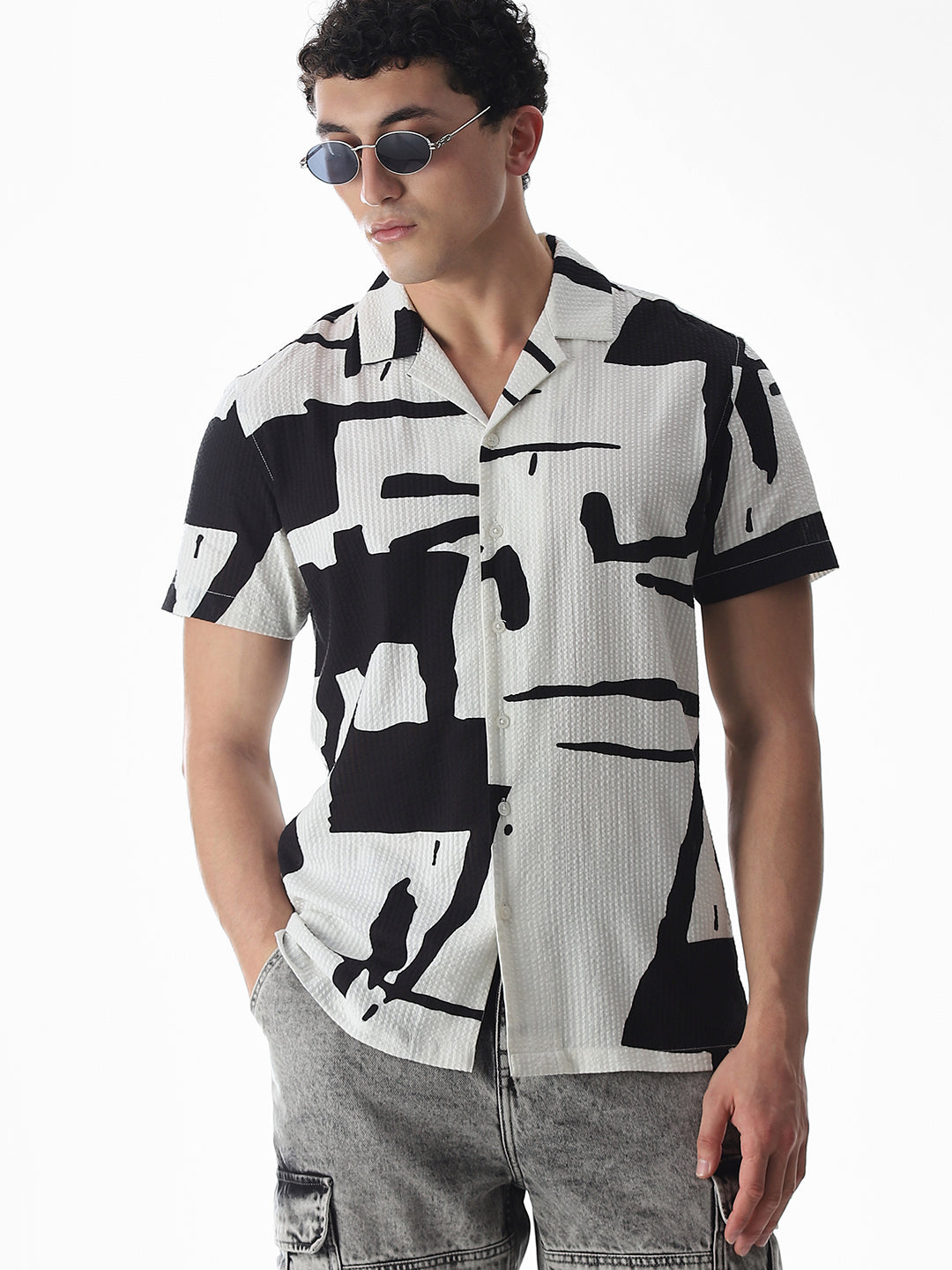 Printed Comfort Fit Shirt