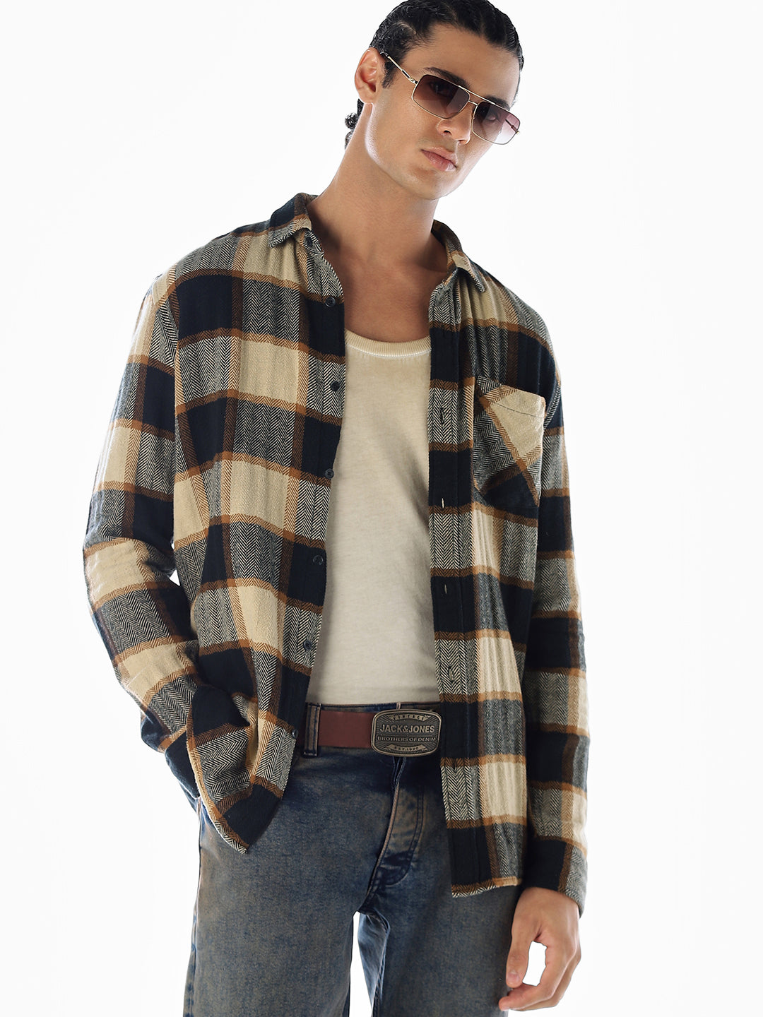 Check Regular Fit Cotton Shirt