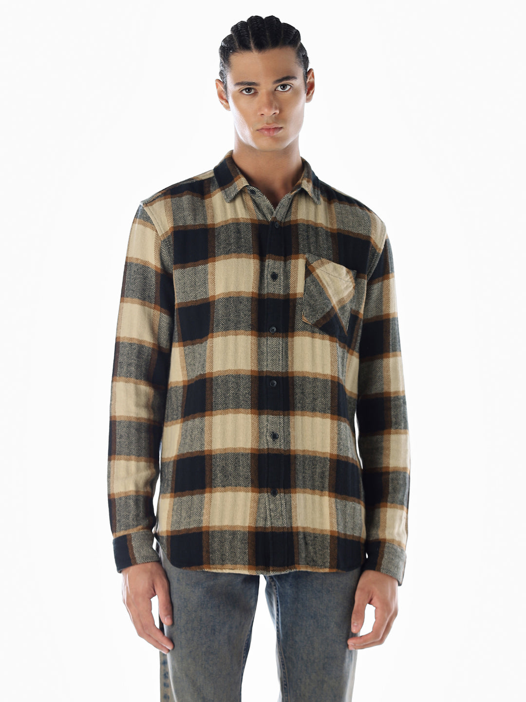 Check Regular Fit Cotton Shirt