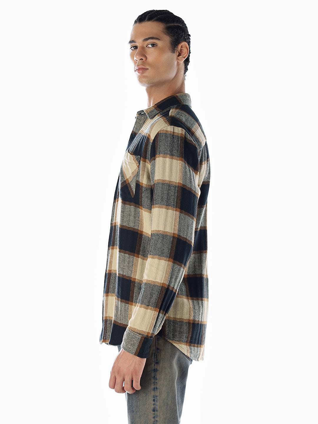 Check Regular Fit Cotton Shirt