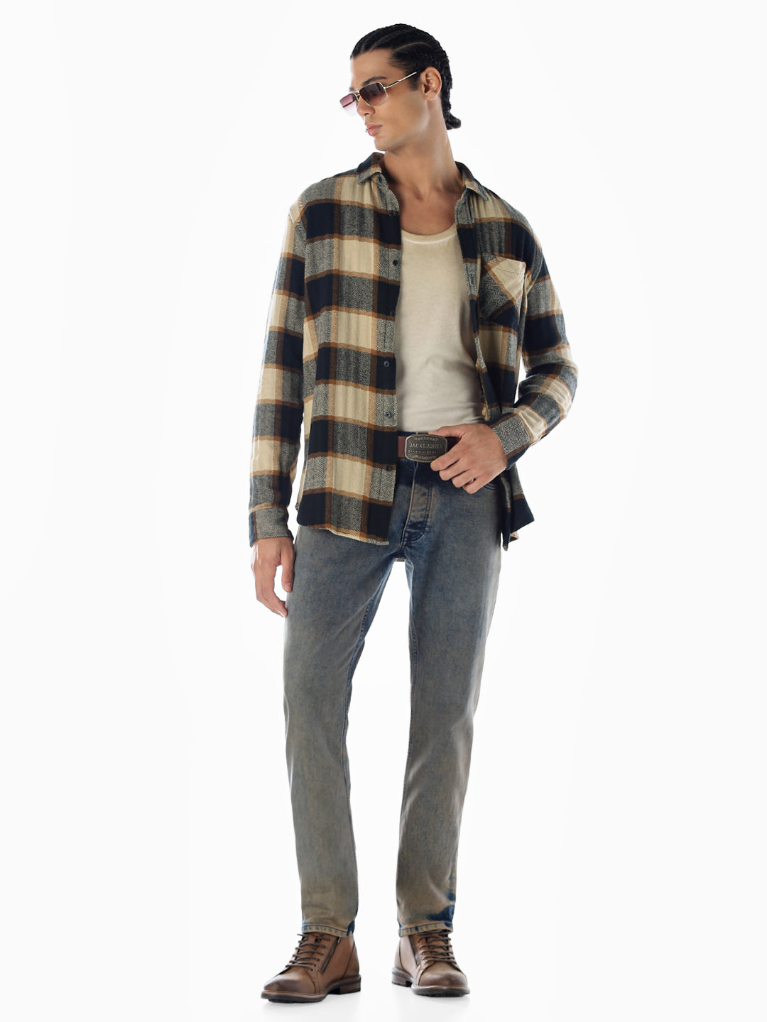 Check Regular Fit Cotton Shirt