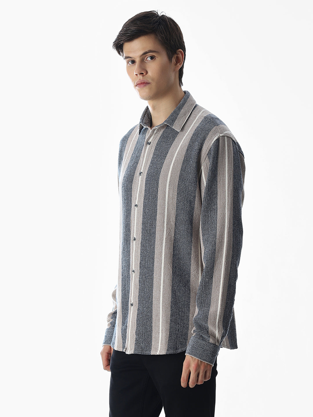 Cotton Striped Regular Fit Shirt