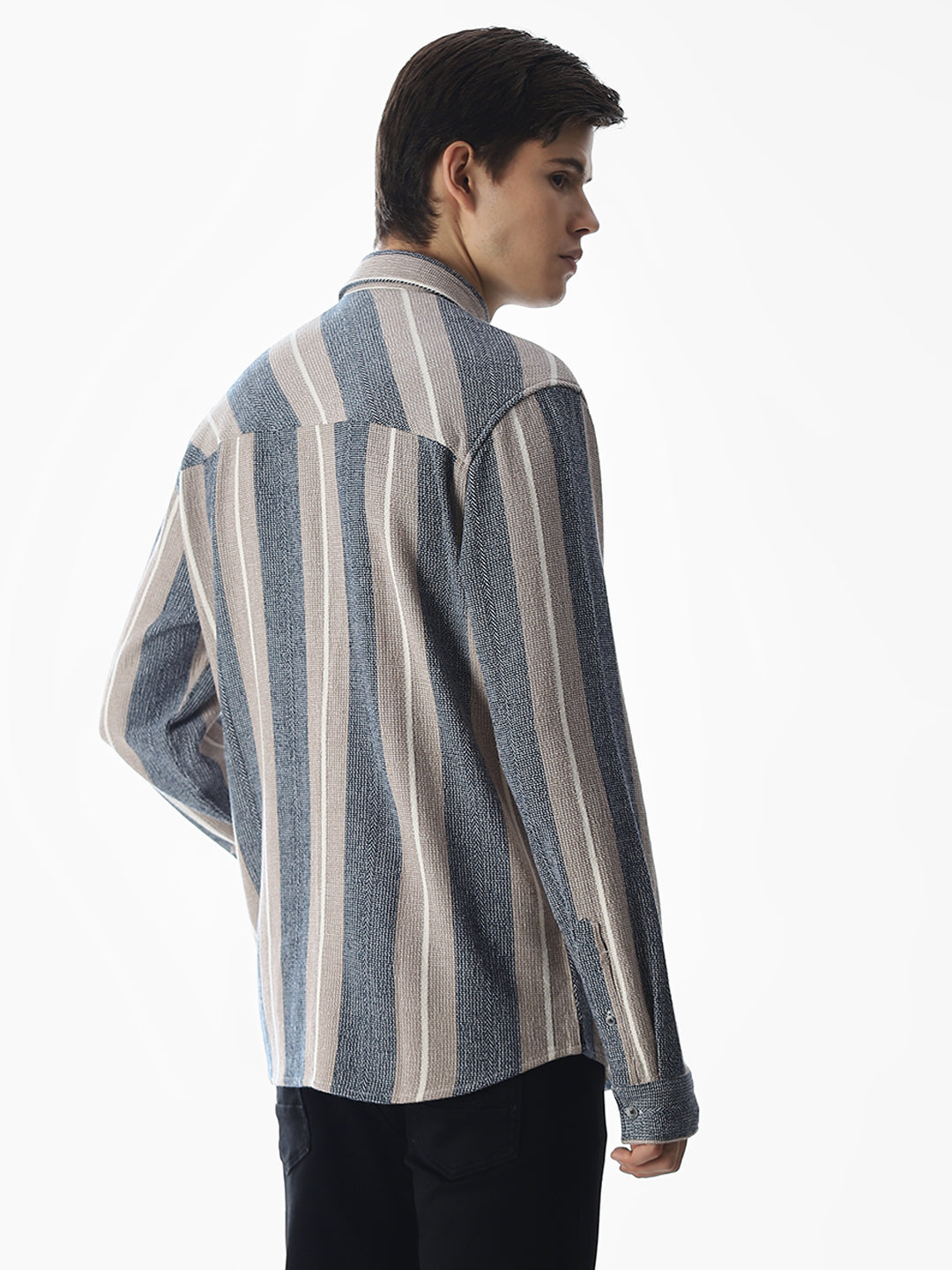 Cotton Striped Regular Fit Shirt