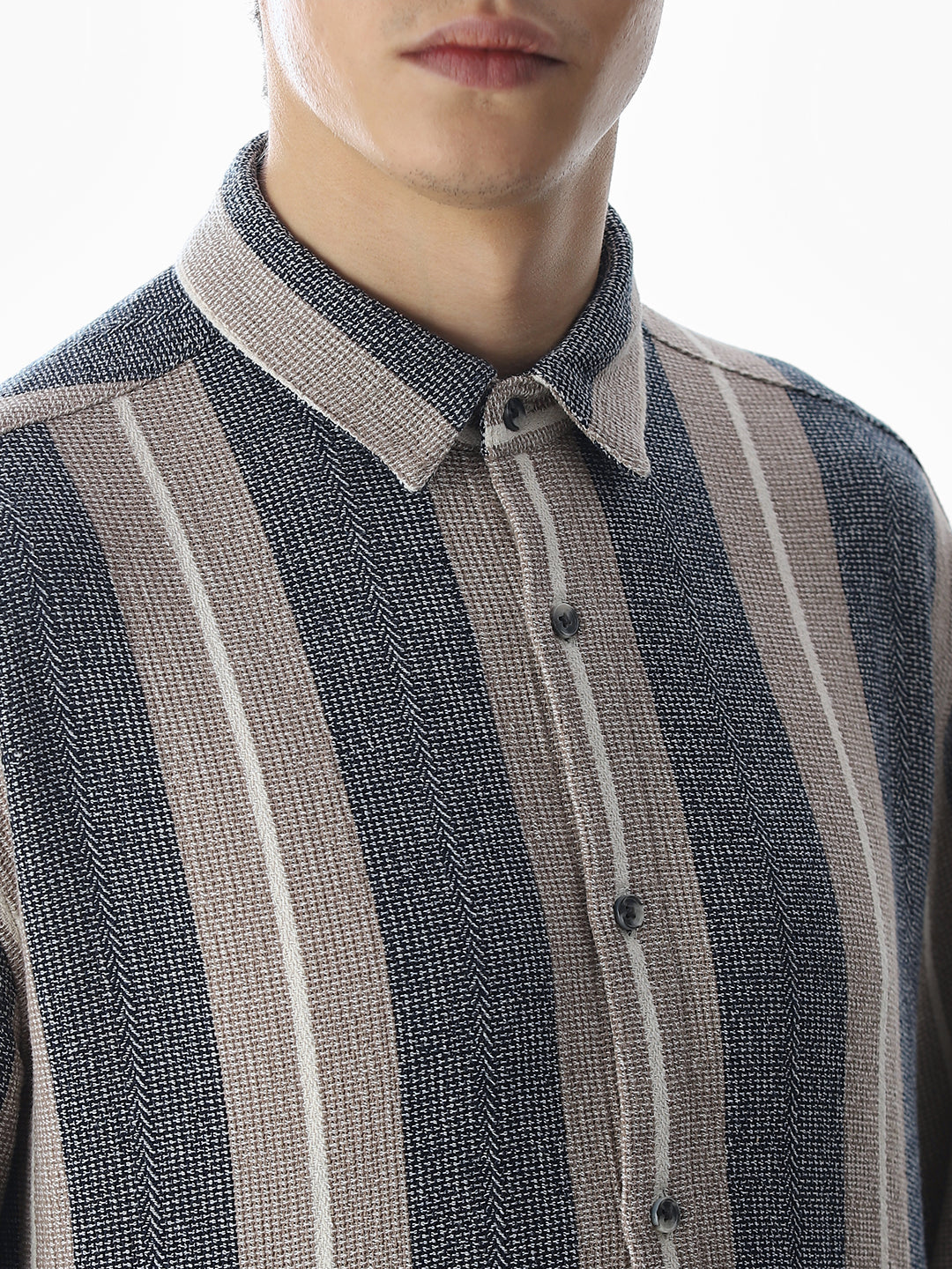 Cotton Striped Regular Fit Shirt