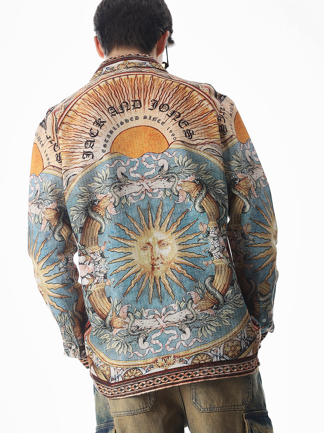 Multi-Colour Printed Cotton Shirt