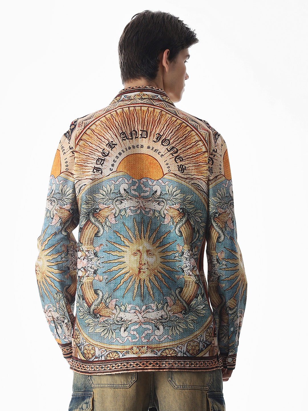 Multi-Colour Printed Cotton Shirt