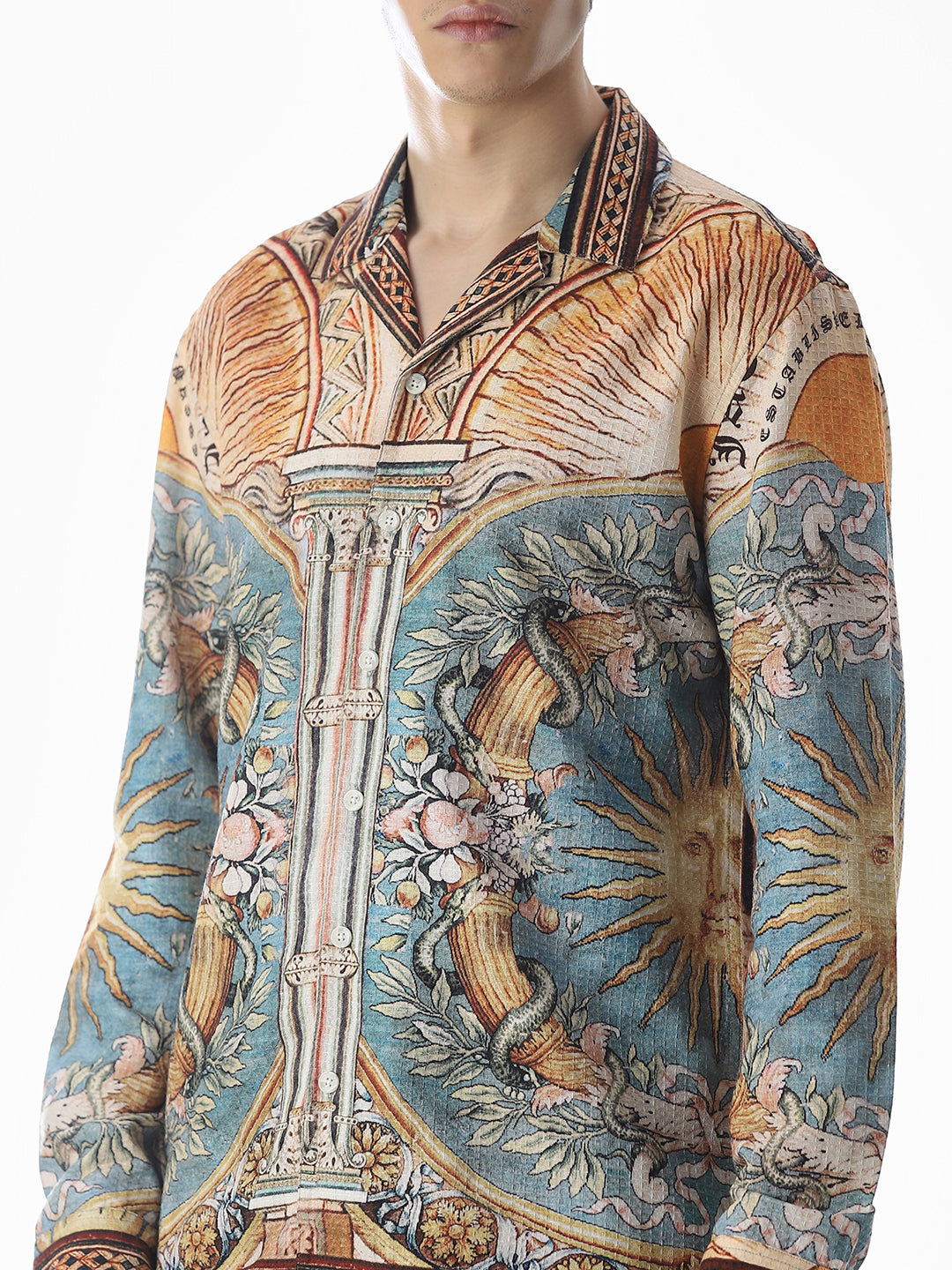 Multi-Colour Printed Cotton Shirt