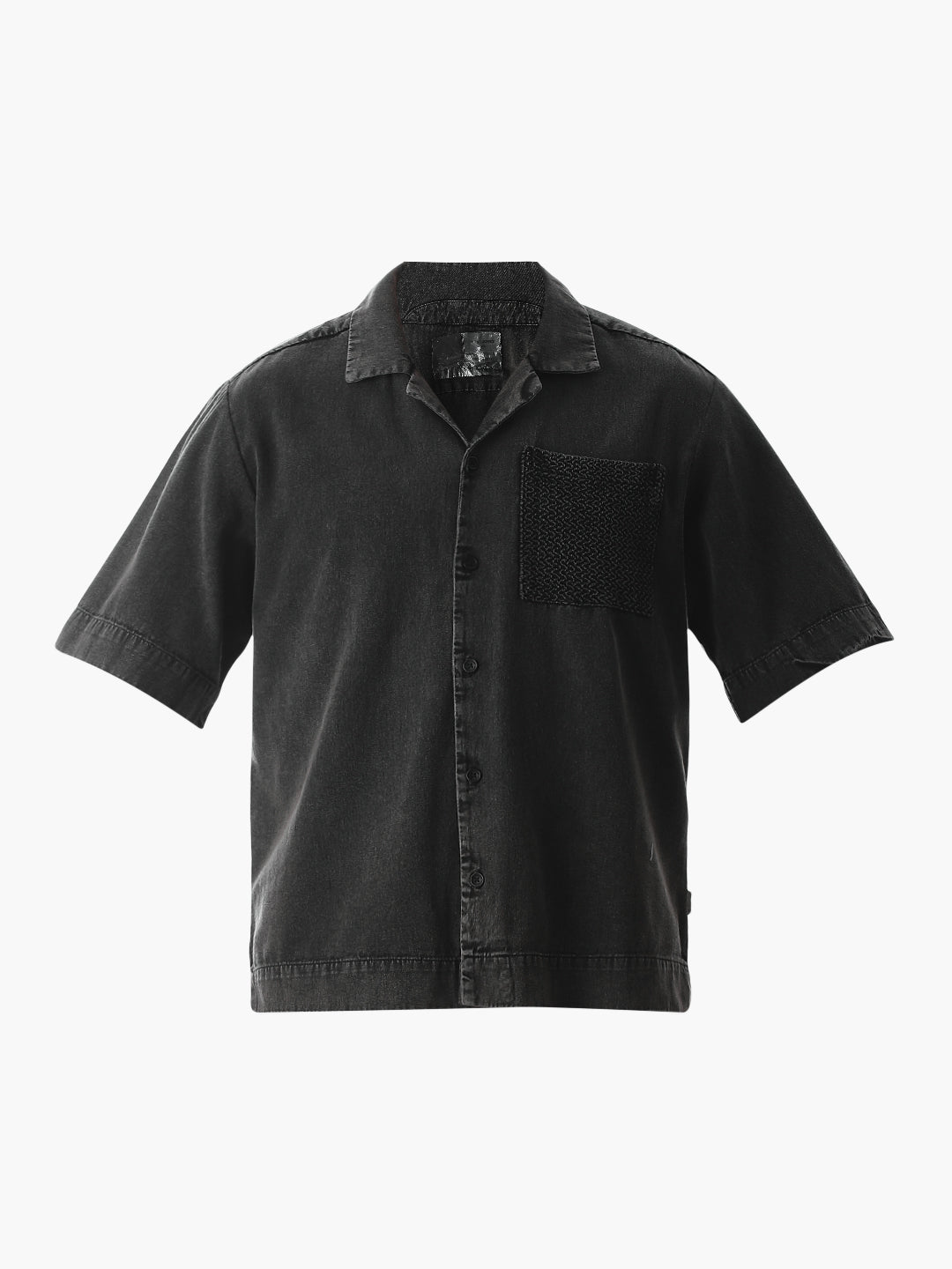 Dark Grey Oversized Cotton Shirt