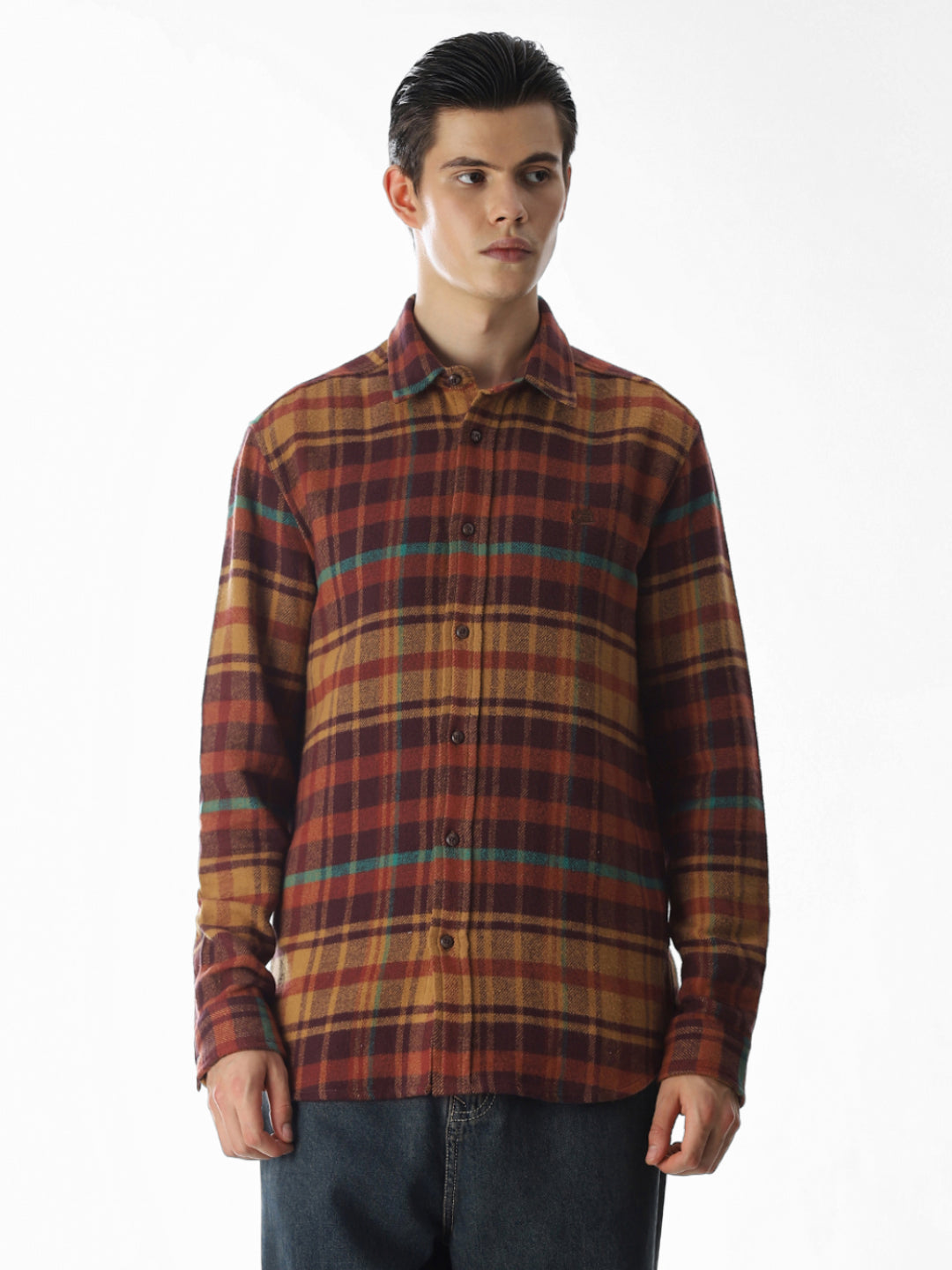 Red Check Cotton Shirt