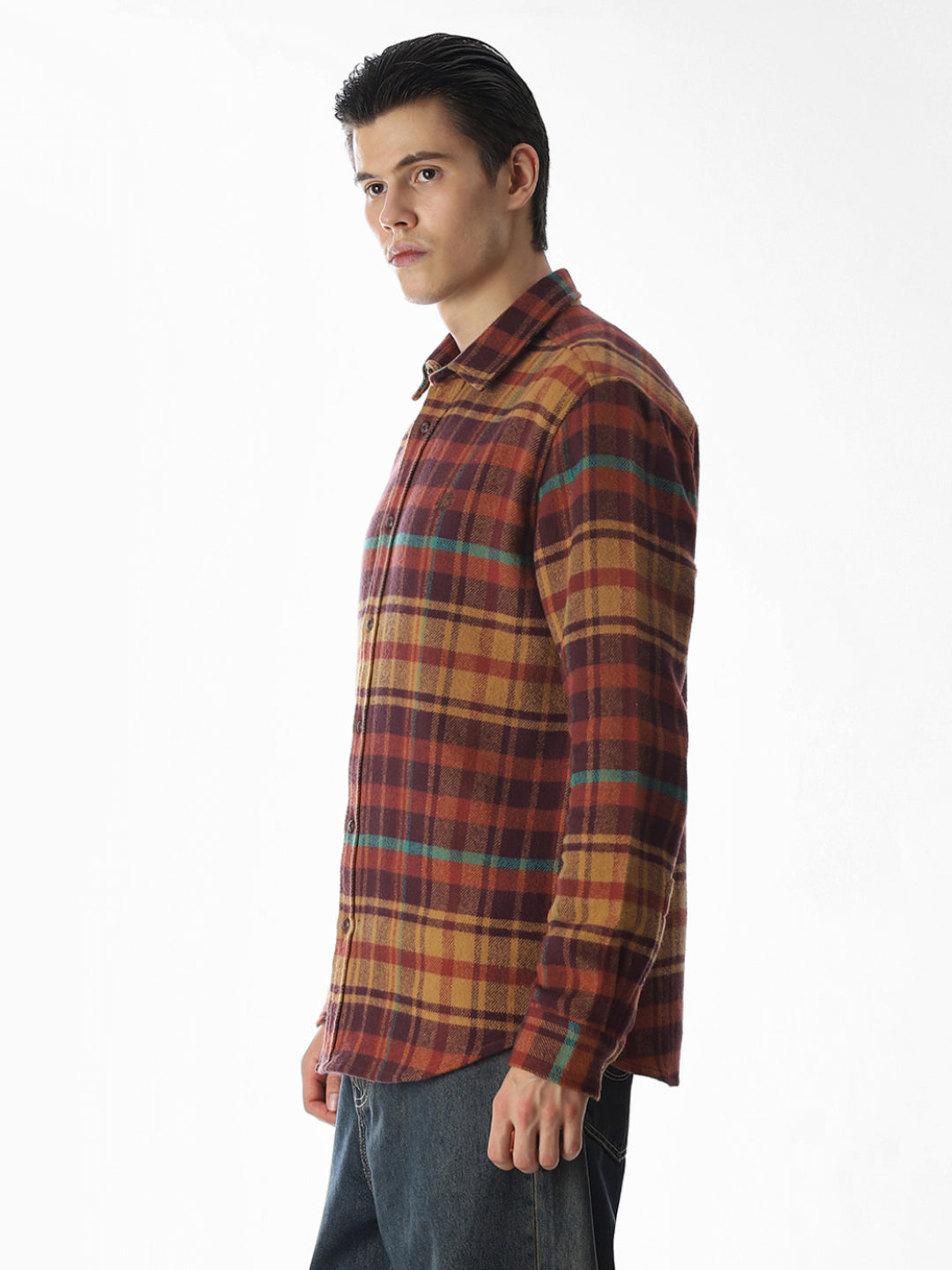 Red Check Cotton Shirt
