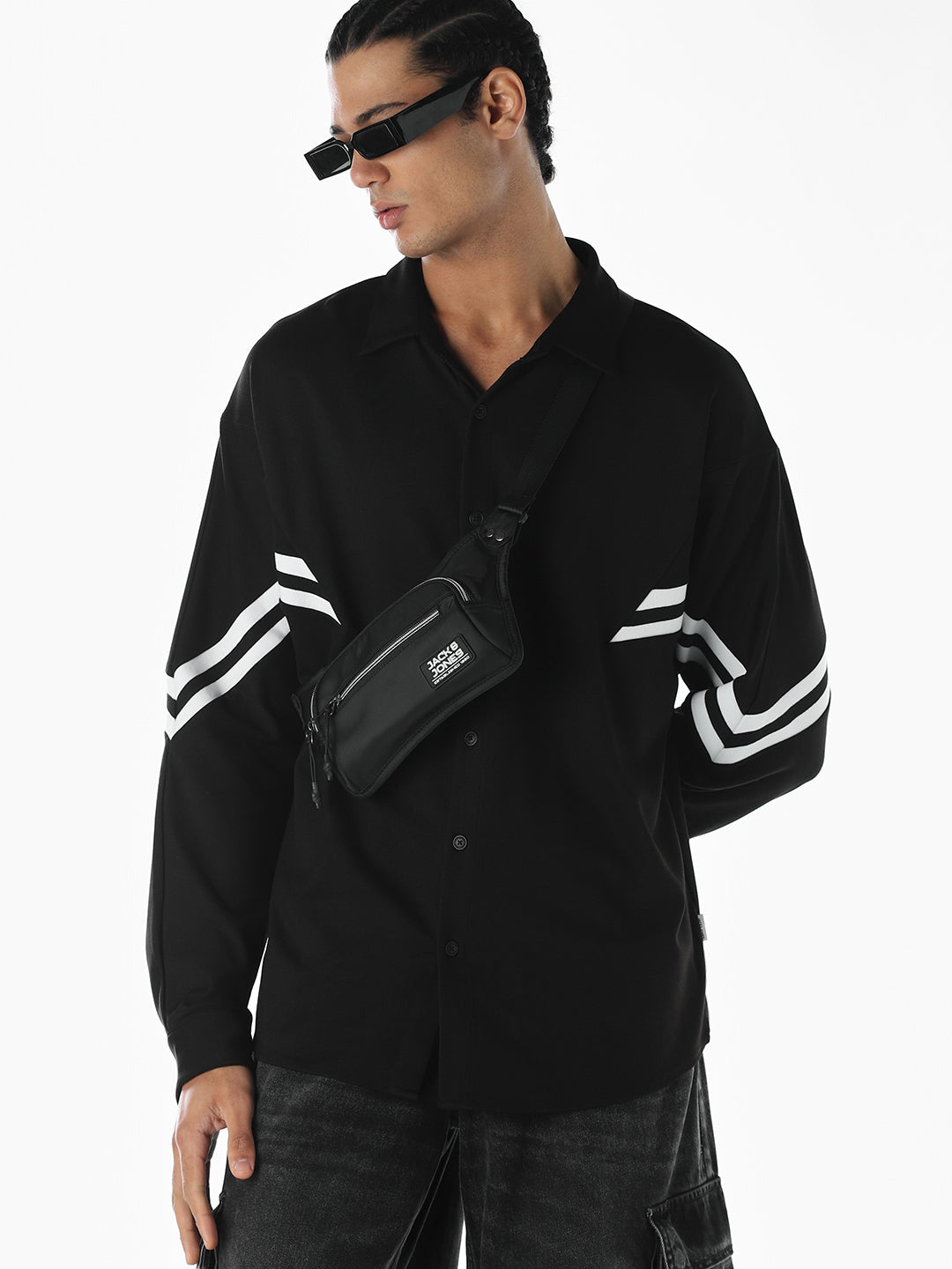 Printed Rayon Blend Knit Shirt