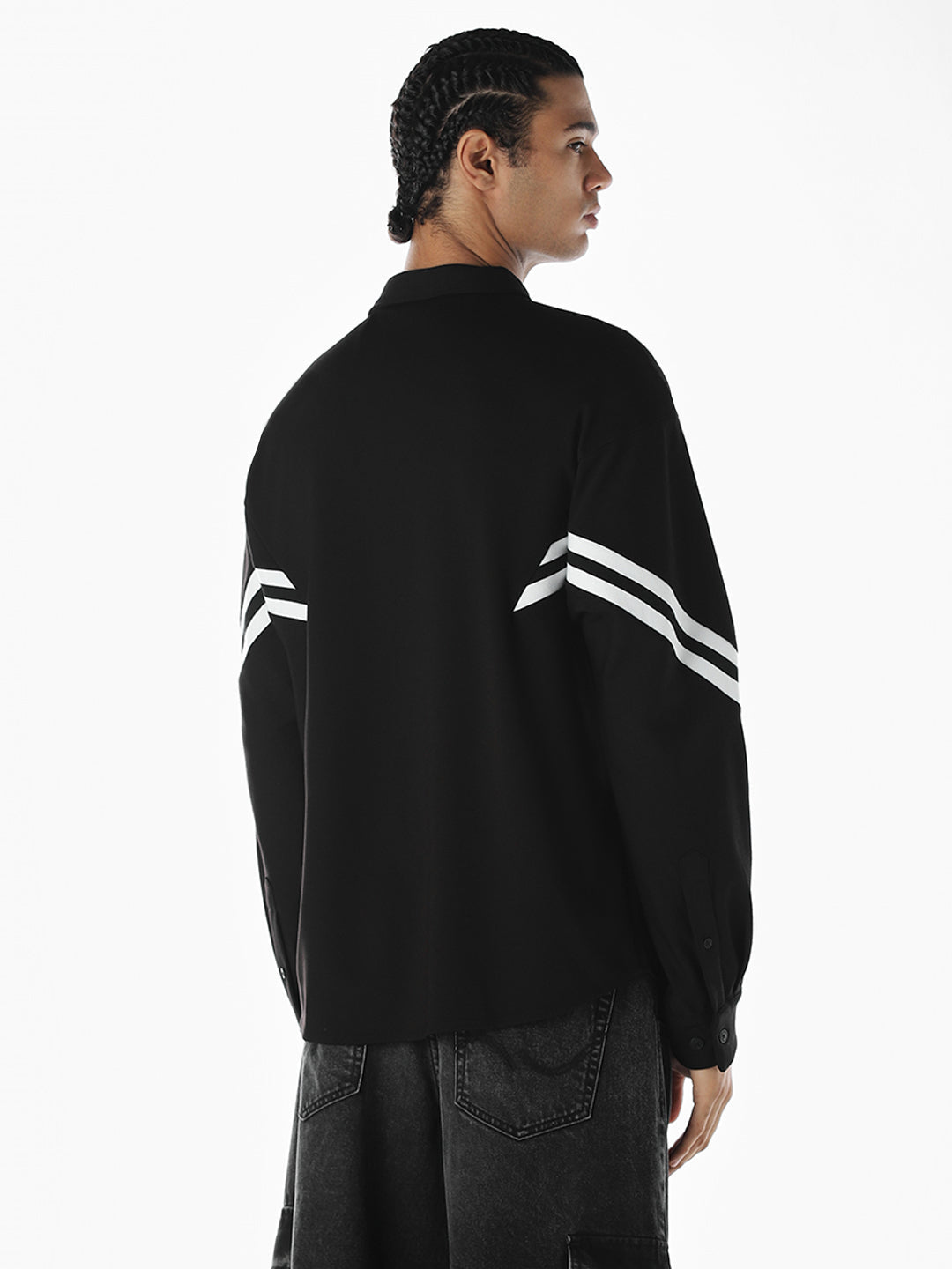 Printed Rayon Blend Knit Shirt