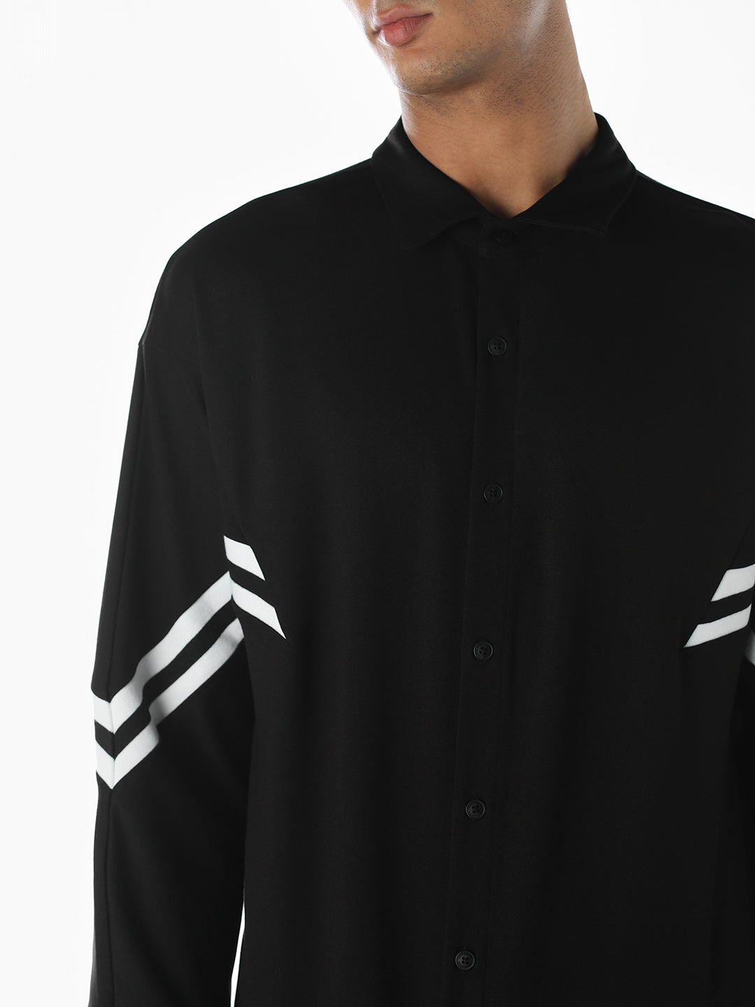 Printed Rayon Blend Knit Shirt