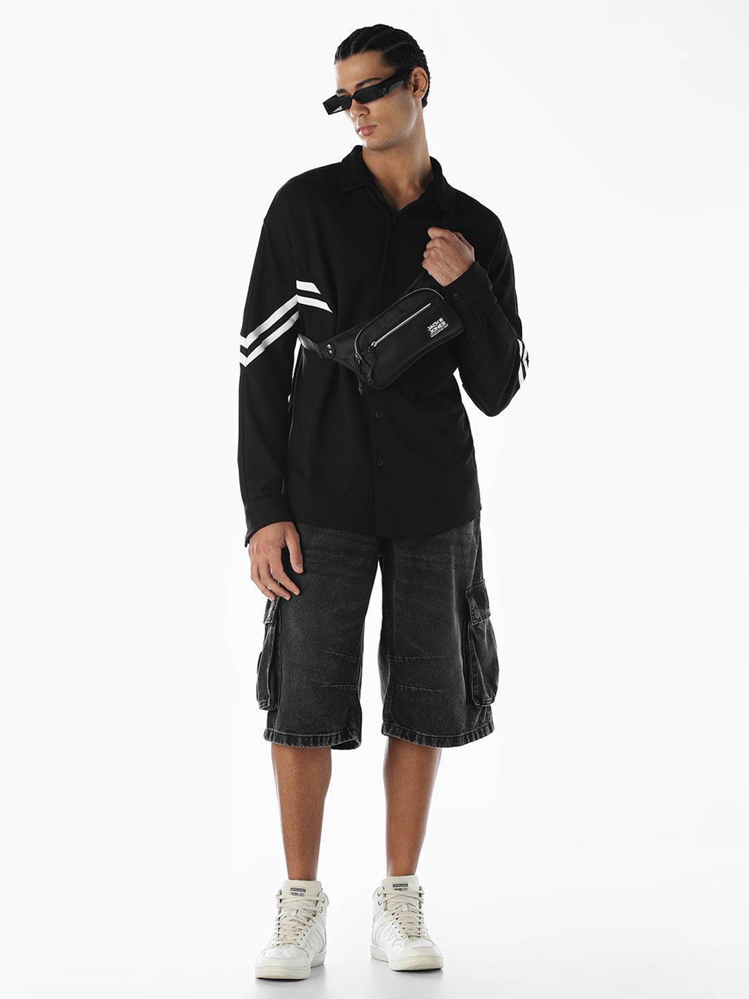 Printed Rayon Blend Knit Shirt