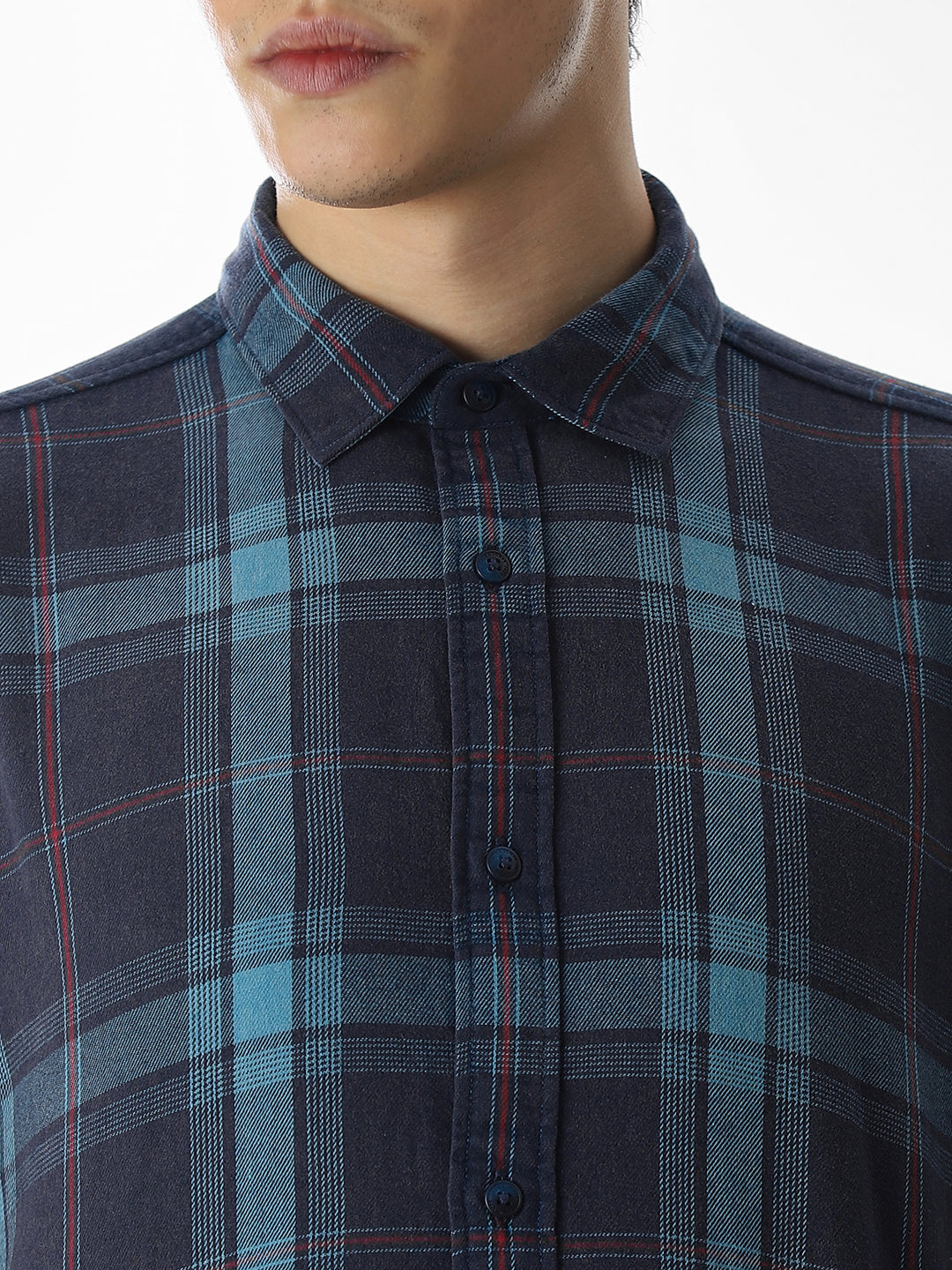 Red Check Cotton Shirt