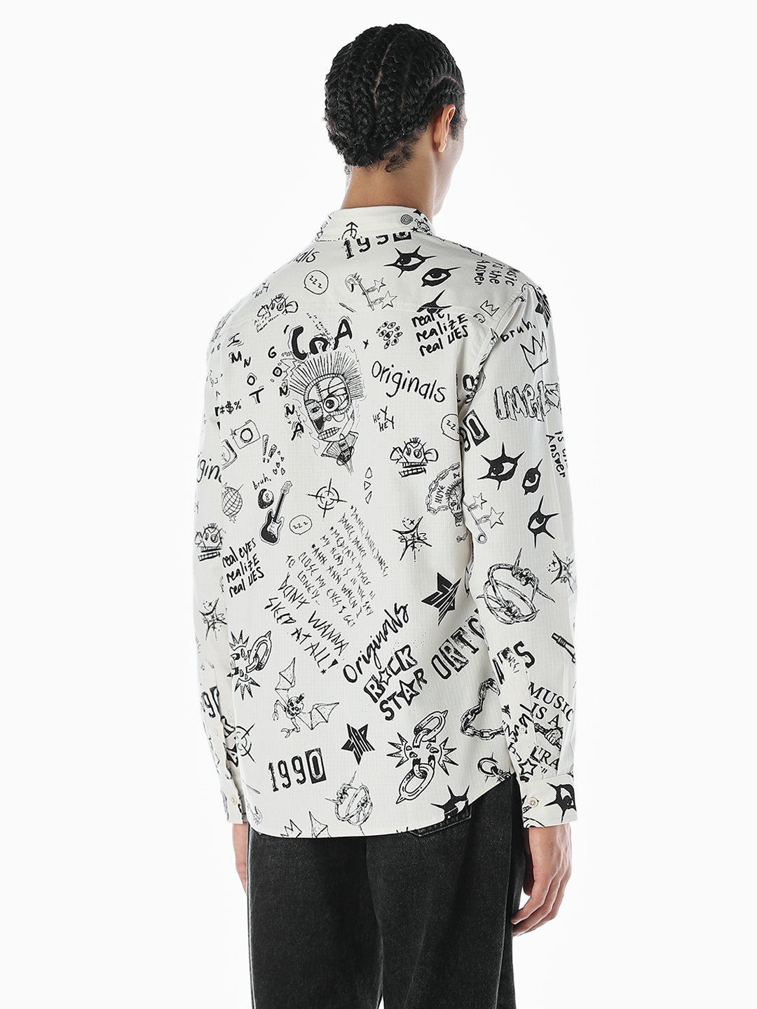 Graphic Print Cotton Shirt