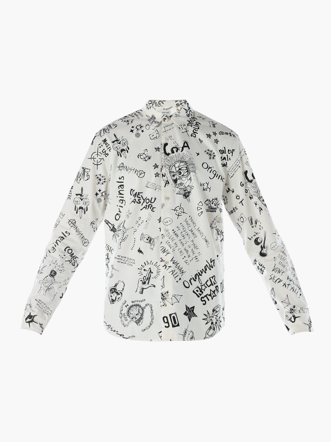 Graphic Print Cotton Shirt