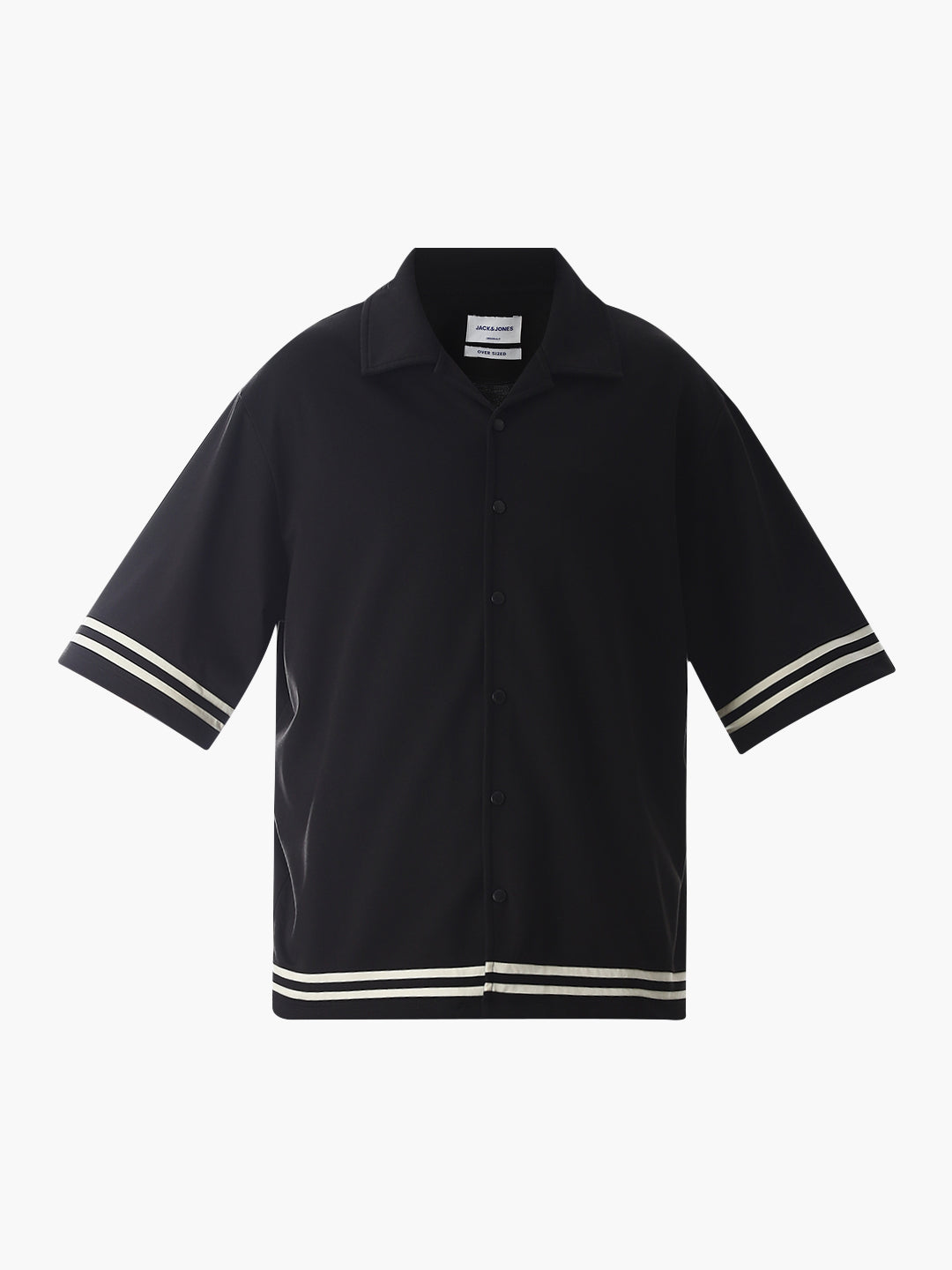 Black Knit Oversized Shirt