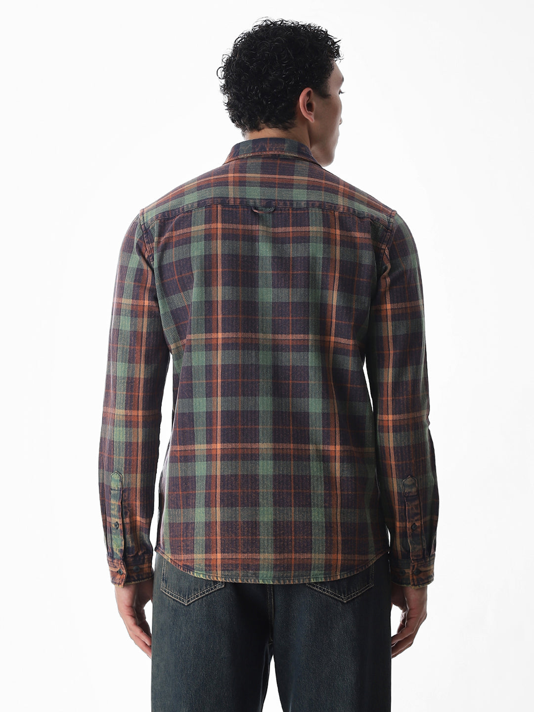 Multi-Colour Check Cotton Shirt