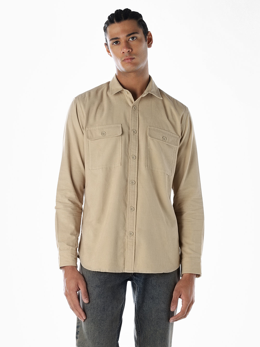 Corduroy Full Sleeves Cotton Shirt