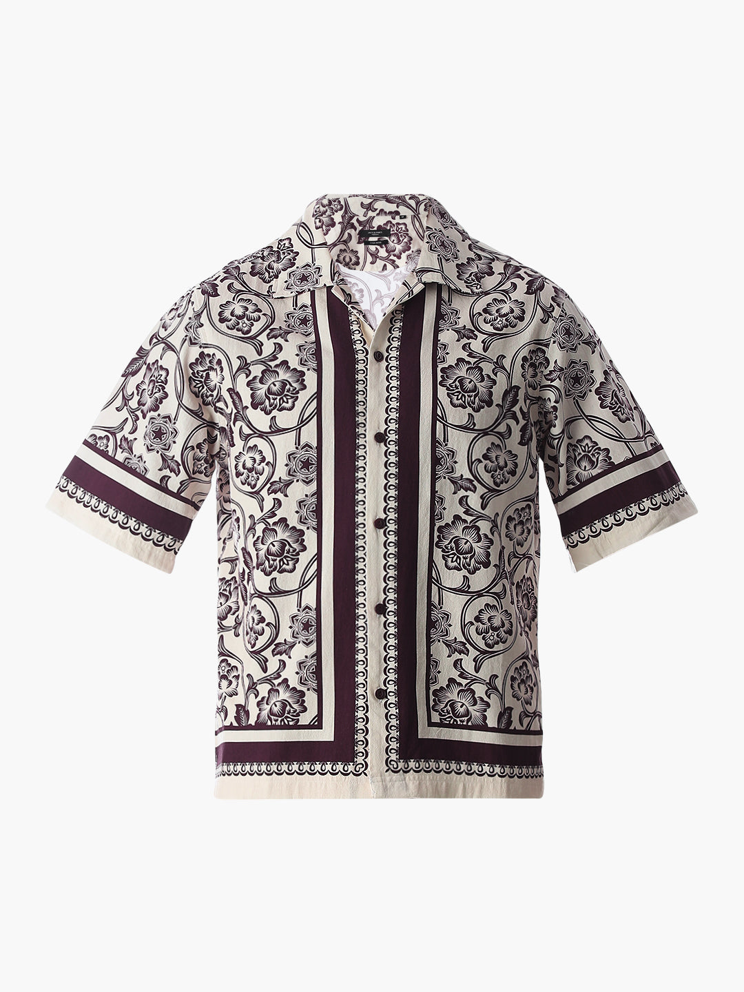 Printed Drop Shoulder Oversized Shirt