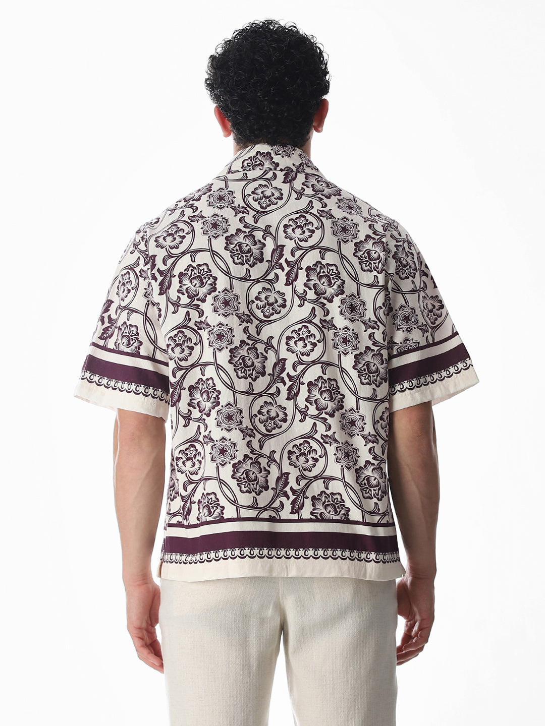 Printed Drop Shoulder Oversized Shirt