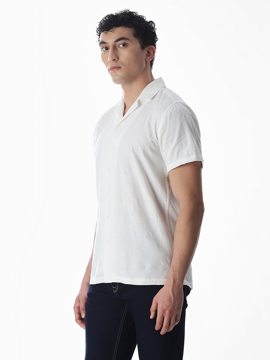Jacquard Short Sleeves Shirt