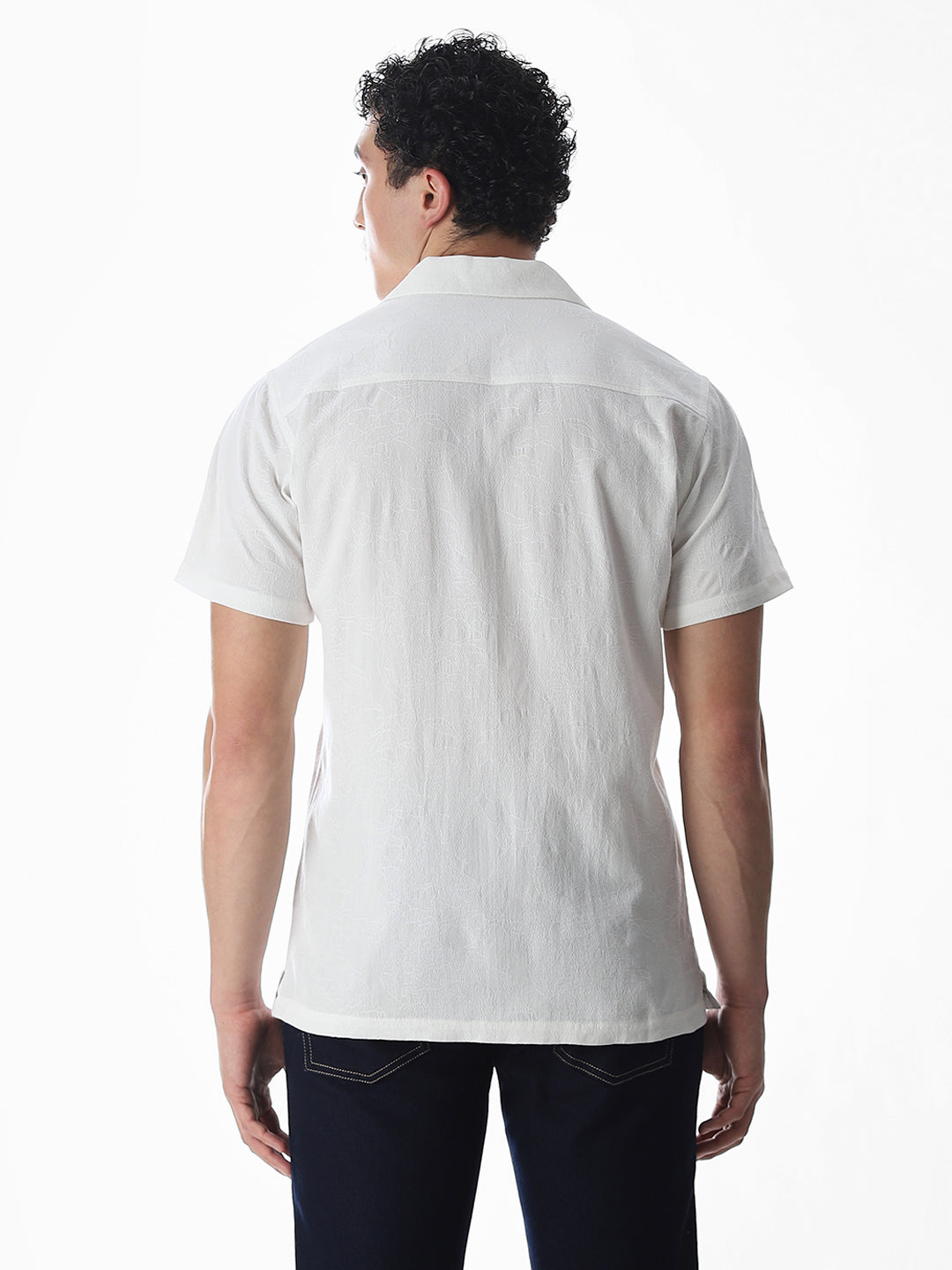 Jacquard Short Sleeves Shirt