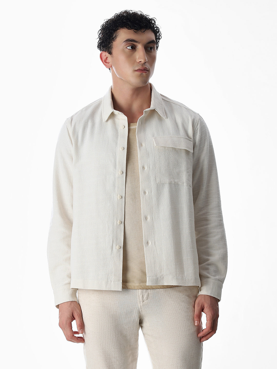 Embroidered Cotton Oversized Shirt