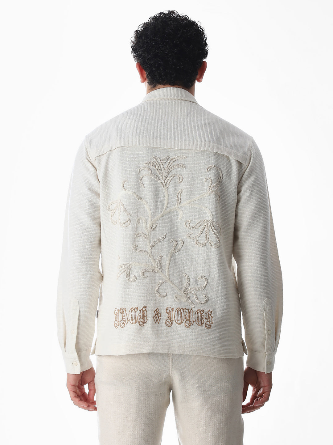 Embroidered Cotton Oversized Shirt