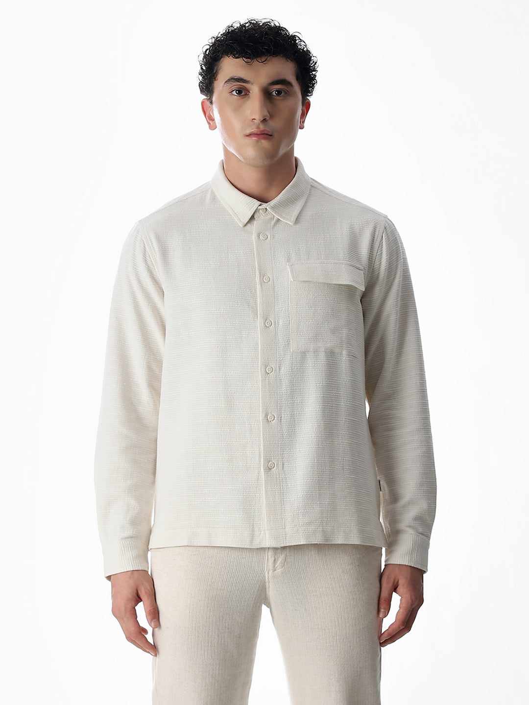Embroidered Cotton Oversized Shirt