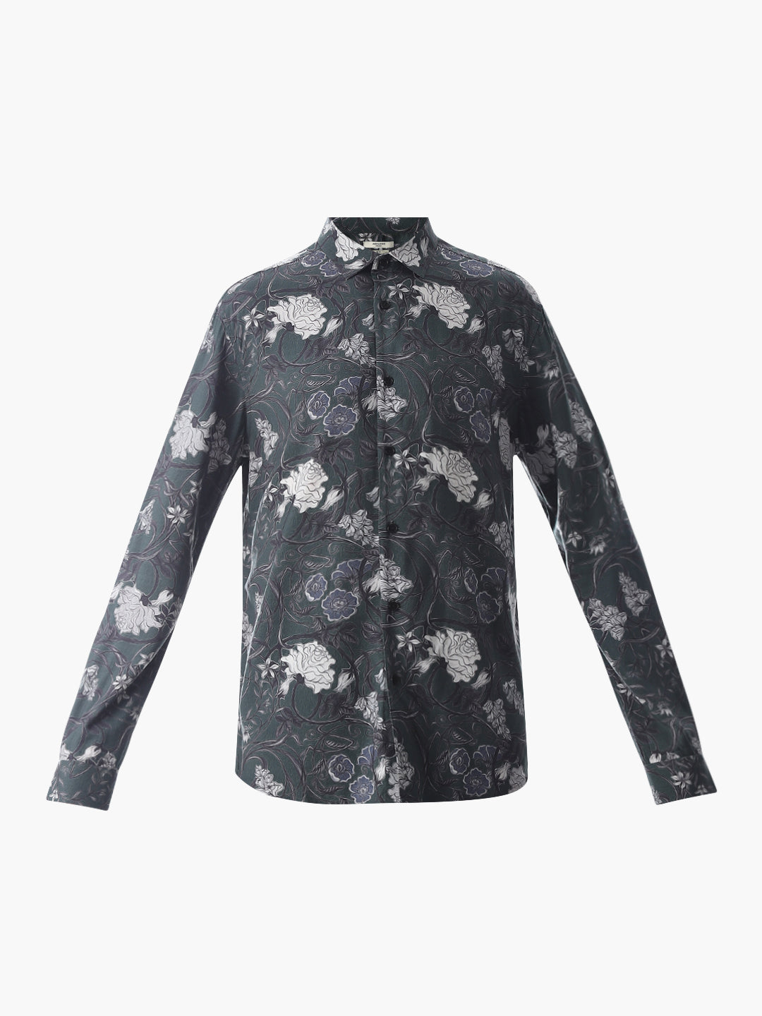 Green Printed Cotton Shirt