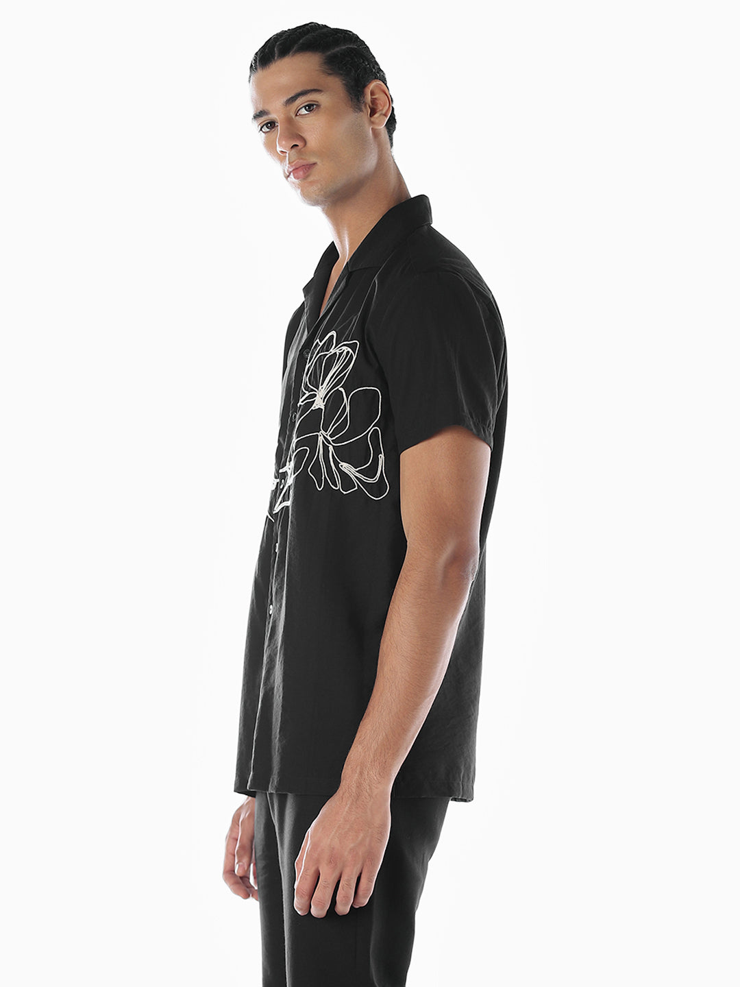 Embroidered Short Sleeves Shirt